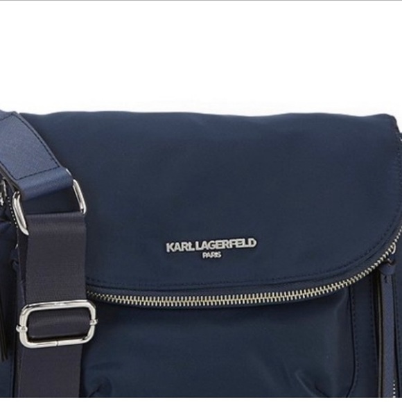 Karl Lagerfeld Bags Nwot Karl Lagerfeld Paris Cara Nylon Navy Blue